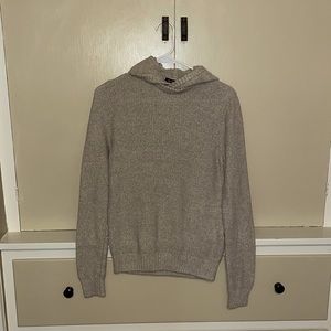 Michael Kors tan knitted hoodie